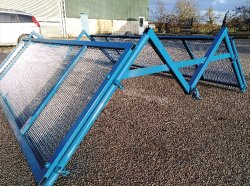 "M" Loading Bay Mesh Front Gate Galvanized