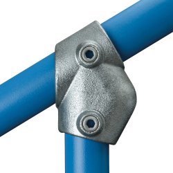 129 Adjustable Short Tee (30-60 Degrees) Tube Clamp - Size 3 42.4mm O/D
