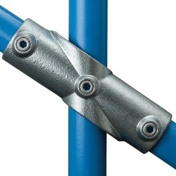 130 Adjustable Cross (Middle Rail) (30-45 Degrees) Tube Clamp - Size 3 42.4mm O/D