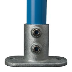 132 Railing Base Flange Tube Clamp - Size 3 42.4mm O/D