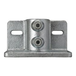 142 Base Flange With Kick Plate Fixing Key Tube Clamp - Size 4 48.3mm O/D