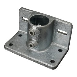 142 Base Flange With Kick Plate Fixing Key Tube Clamp - Size 4 48.3mm O/D