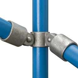 168 90 Degree Corner Double Swivel Combination Tube Clamp - Size 3 42.4mm O/D