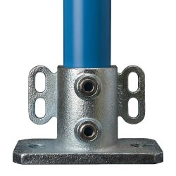 242 Base Flange with Toe Board Fixing Tube Clamp - Size 3 42.4mm O/D